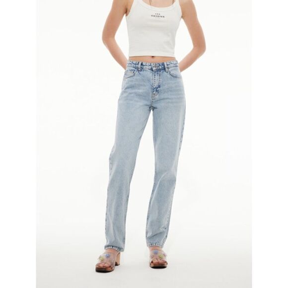 les coyotes de paris Denim - les coyotes de paris light wash straight leg women’s jeans 27 
Made in Turkey